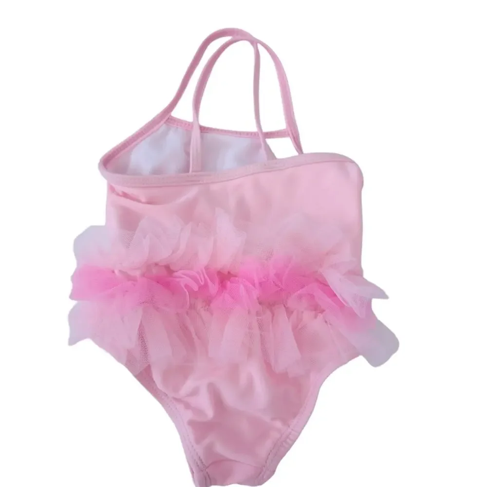 Healthtex Baby Girls One Piece Swimsuit Pink  Kitty Cat Size 6-9 Months, Tutu